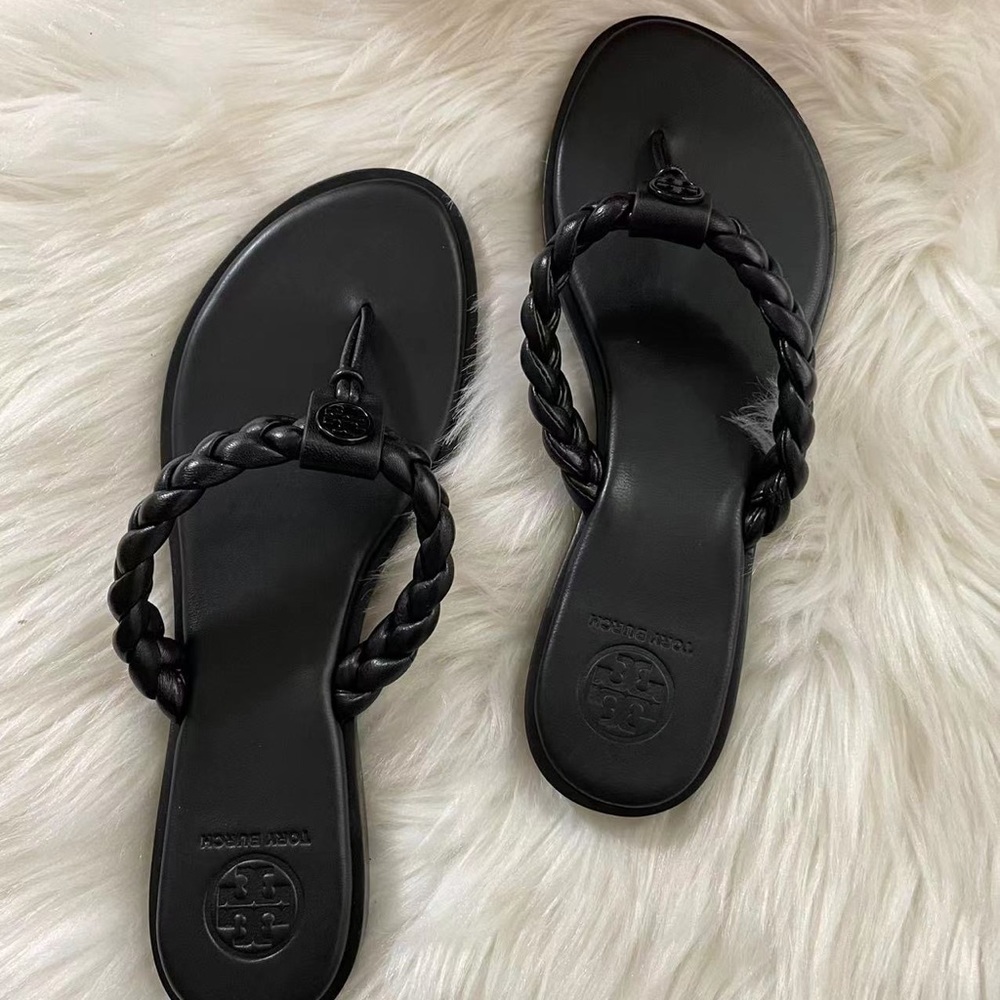 Tory Burch Braided Benton Thong Sandal